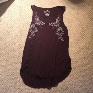 American eagle maroon tank top